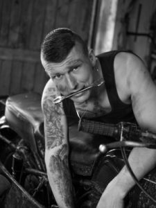 Coffee Printed Black Tshirt